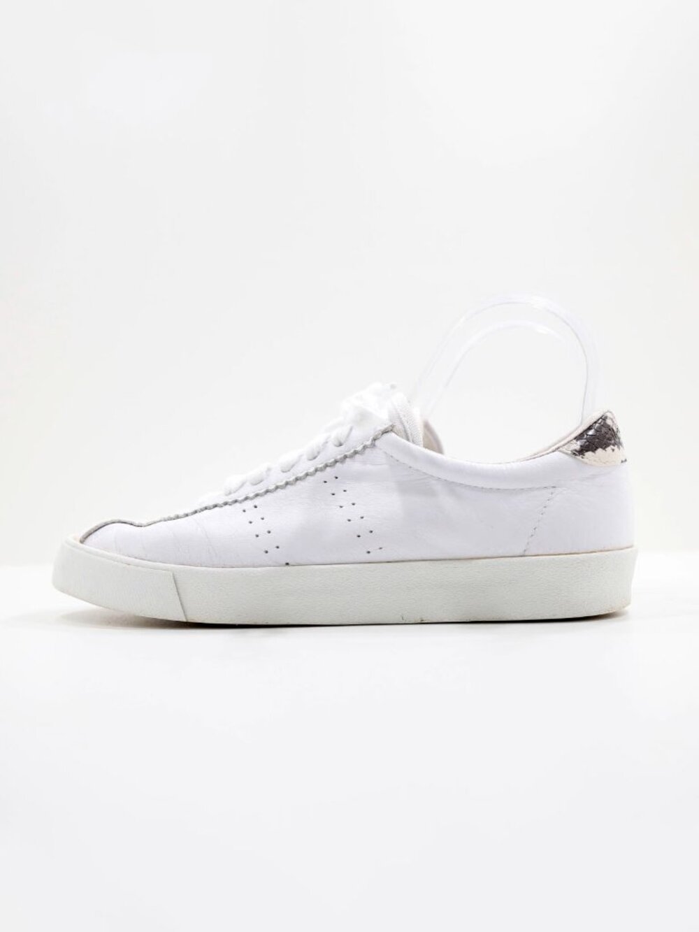 Superga Sport White Leather Low Top Sneakers - Women's 7.5/EU 38